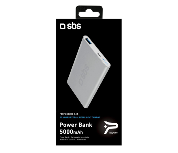 SBS POWERBANK SBS 5.000 mAh dla iPhone FC Silver # - 1457878 - zdjęcie 2